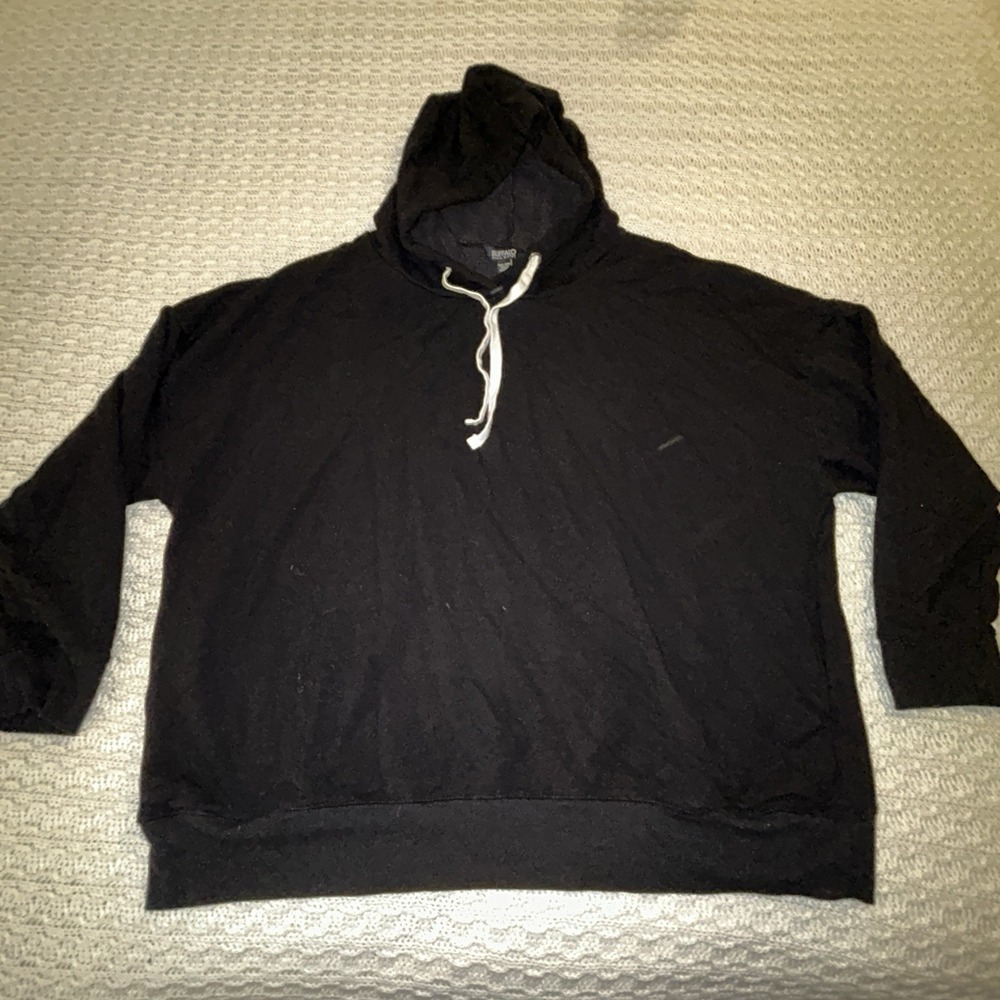 Buffalo David Bitton‎ Men's 2xl Hoodie Black Soft White Drawstrings